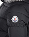Черное пальто-пуховик с меховой отделкой Moncler | Фото 4