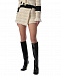 Бежевая твидовая юбка-шорты MSGM | Фото 7