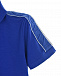 Синяя футболка-поло с лампасами Emporio Armani | Фото 3