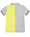 Серо-желтая футболка-поло  | Фото 2