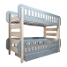 Двухъярусная кровать Just 3.3, голубая Baby Chipak | Фото 1