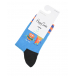 Голубые носки с принтом &quot;фастфуд&quot; Happy Socks | Фото 1