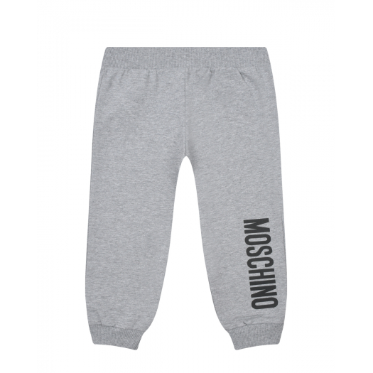Серые спортивные брюки с лого Moschino | Фото 1