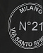Черные шорты для купания с круглым логотипом No. 21 | Фото 4