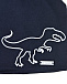 Темно-синяя шапка с принтом &quot;динозавр&quot; Il Trenino | Фото 3
