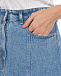Синяя джинсовая юбка клеш MSGM | Фото 7