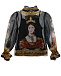 Шелковая блуза с принтом &quot;королевы&quot; Dolce&Gabbana | Фото 2