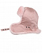 Розовая шапка-ушанка из меха кролика Ploomlé | Фото 3