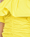 Желтое платье мини с воланом MSGM | Фото 7
