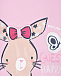 Розовая футболка с принтом &quot;кролик&quot; Guess | Фото 3