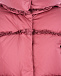 Розовая куртка-пуховик с оборками IL Gufo | Фото 3
