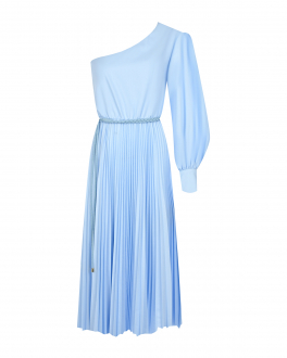 Голубое платье с плиссированной юбкой Federica Tosi Голубой, арт. AB052 0359 | Фото 1