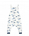 Белый полукомбинезон с принтом &quot;машины&quot; Sanetta Kidswear | Фото 2