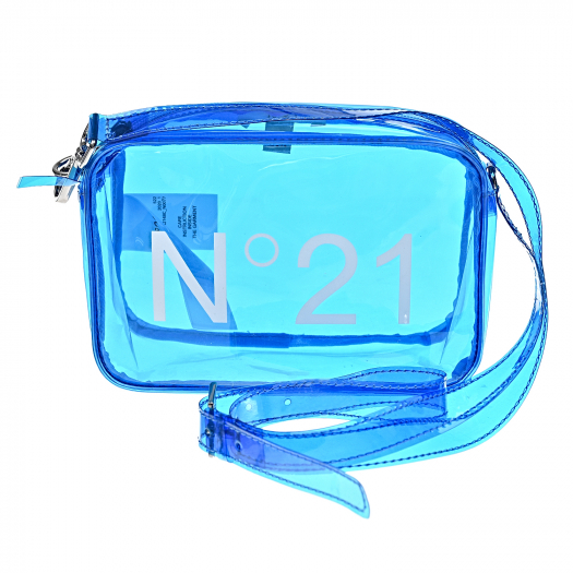 Синяя прозрачная сумка, 19x12x7 см No. 21 | Фото 1