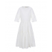 Белое приталенное платье Brunello Cucinelli | Фото 1