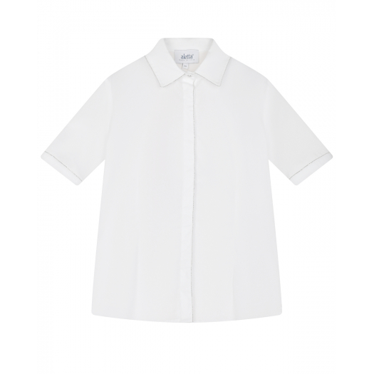 Белая рубашка с короткими рукавами Aletta | Фото 1