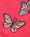 Носки цвета фуксии с принтом &quot;бабочки&quot; Story Loris | Фото 2