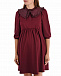 Бордовое платье с воротником в тон Attesa | Фото 8