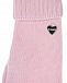 Светло-розовые перчатки из шерсти Il Trenino | Фото 2