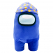 Синяя плюшевая игрушка с ночной шапочкой, 30 см Among us | Фото 1