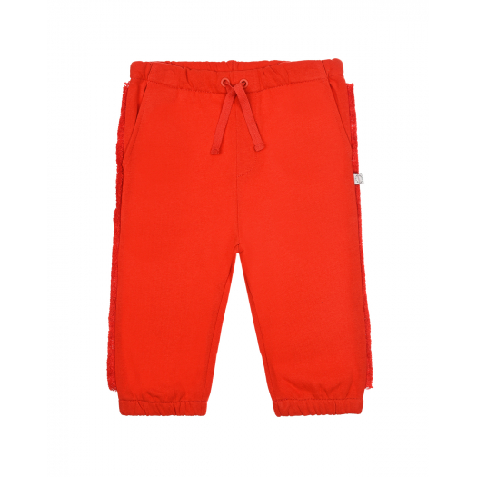 Красные спортивные брюки с бахромой Stella McCartney | Фото 1