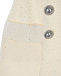Кремовые шорты с серебряными пуговицами Balmain | Фото 3