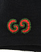 Черный берет с вышитым логотипом GUCCI | Фото 3
