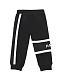 Черные спортивные брюки с белыми полосками  | Фото 2