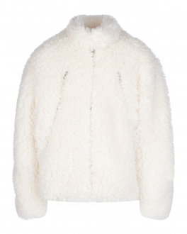 Белая куртка из эко-меха MM6 Maison Margiela Белый, арт. M60173 MM063 M6101 | Фото 1
