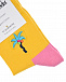 Желтые носки с вышивкой &quot;пальма&quot; Happy Socks | Фото 2