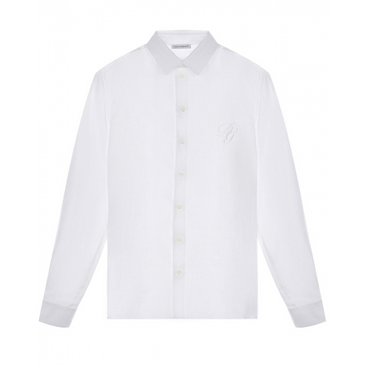 Белая льняная рубашка Dolce&Gabbana | Фото 1
