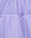 Сиреневая юбка с поясом на резинке Monnalisa | Фото 3