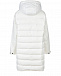 Белое пальто-пуховик с капюшоном Yves Salomon | Фото 4