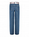 Синие джинсы с текстильным поясом Forte dei Marmi Couture | Фото 4