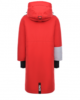 Красное пуховое пальто с капюшоном BASK Красный, арт. 20208 9205 | Фото 2
