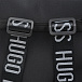 Черный рюкзак из неопрена с логотипом 16х39х34 см Hugo Boss | Фото 5