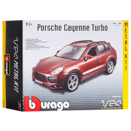Cборная модель Porsche Cayenne Turbo - metallic brown 1:24 (Model Kit) Bburago | Фото 1