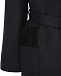 Черное пальто с бахромой на спине Philipp Plein | Фото 4