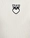 Толстовка кремового цвета с черным лого Pinko | Фото 3