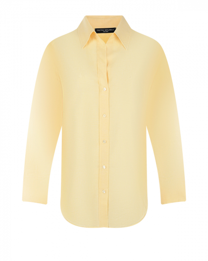 Рубашка желтого цвета Pietro Brunelli | Фото 1