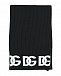 Черный шарф с белым лого, 135x20 см Dolce&Gabbana | Фото 2