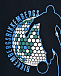 Костюм спортивный свитшот с принтом футболиста + брюки, темно-синий Bikkembergs | Фото 5