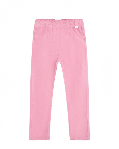 Розовые велюровые брюки IL Gufo | Фото 1