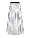 Серебристая плиссированная юбка Parosh | Фото 2