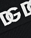 Черный шарф с белым лого, 135x20 см Dolce&Gabbana | Фото 4