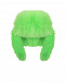 Меховая шапка ушанка, зеленая Рина Поплавская | Фото 2