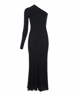 Черное платье с одним рукавом на плечо MRZ Черный, арт. S220066 9906 | Фото 1