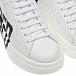 Черно-белые кроссовки с контрастным логотипом  | Фото 6