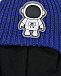 Шапка-шлем с нашивкой &quot;космонавт&quot;, синяя Chobi | Фото 3