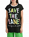 Черная футболка с принтом &quot;Save the Planet &quot;  | Фото 7
